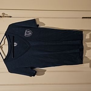 Women's Navy v neck tshirt